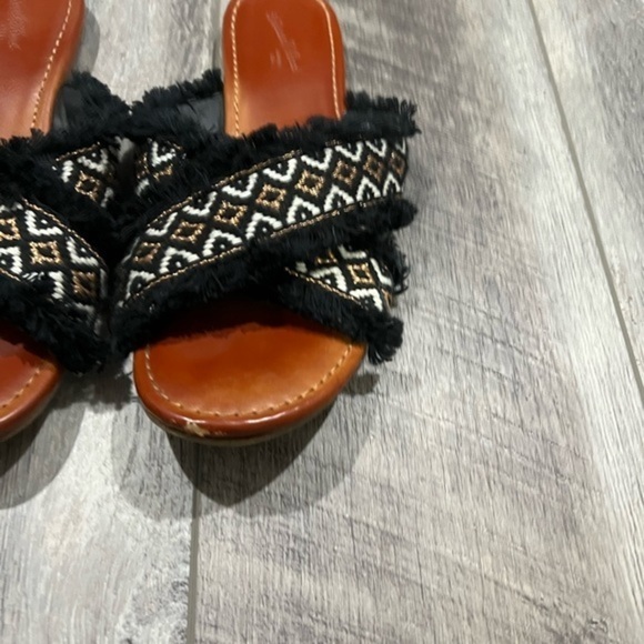 Universal Thread Black Embroidered Sandals - Picture 3 of 11